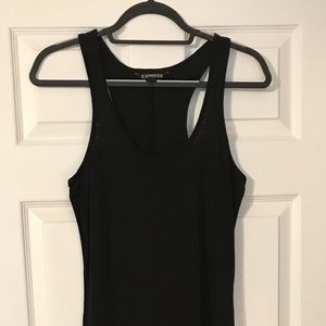 Express black tank maxi dress
